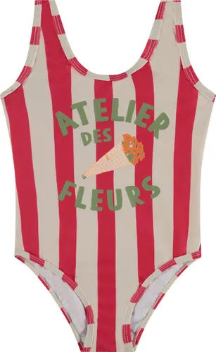 Stains and Stories girls swimsuit Meisjes Zwempak - teaberry