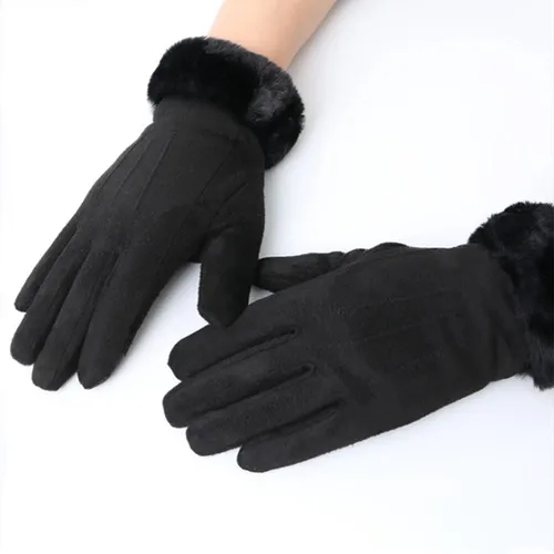 Stargoods Handschoenen - Handschoenen Dames - Winddicht - Dames handschoenen met Voering - Zwart