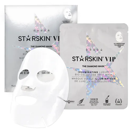 Starskin VIP - The Diamond Mask Illuminating Luxury Bio-Cellulose Face Mask
