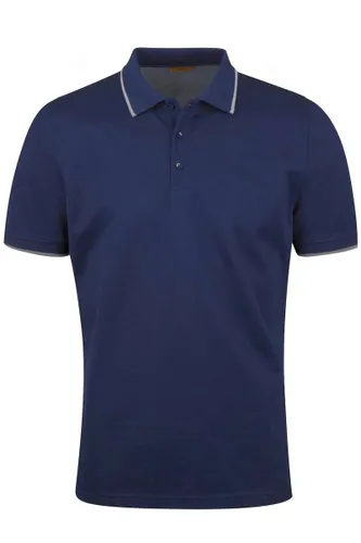 Stenströms Fitted Body Polo shirt donkerblauw, Effen