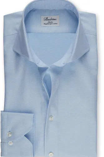 Stenströms Slimline Overhemd lichtblauw, Gestructureerd