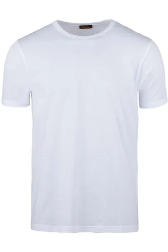 Stenströms Slimline T-Shirt ronde hals wit, Effen