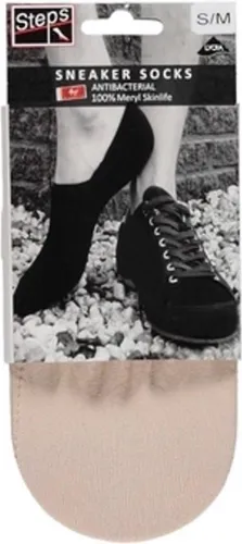 Steps | 5 Pack | sneaker sokken Dames | sneaker sokken heren | sneaker sokken | Footies | Skin | L\XL |