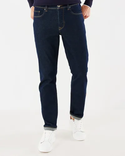 STEVE Mid Waist/ Straight Leg Jeans Mannen - Blauw