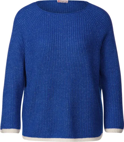 Street One - Dames sweater - fresh intense gentle blue melange