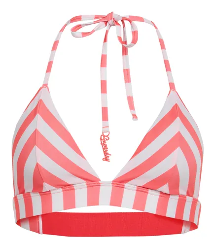 Stripe Triangle Bikini Top