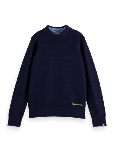Structured pullover contains wool - Maat 8 - Multicolor - Jongen - Knitwear - Scotch & Soda