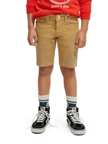 Strummer regular slim-fit garment-dyed shorts - Maat 8 - Multicolor - Jongen - Korte broek - Scotch & Soda