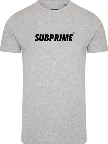 Subprime - Heren Tee SS Shirt Basic Grey - Grijs