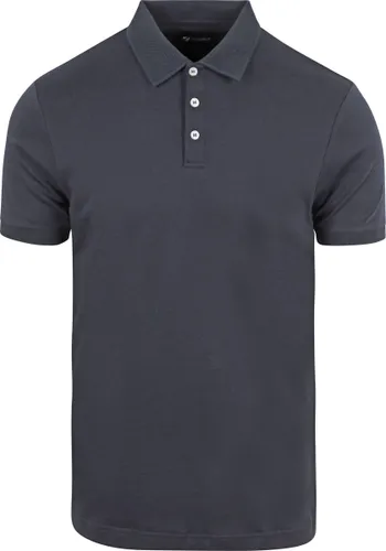 Suitable - Liquid Poloshirt Navy - Slim-fit - Heren Poloshirt