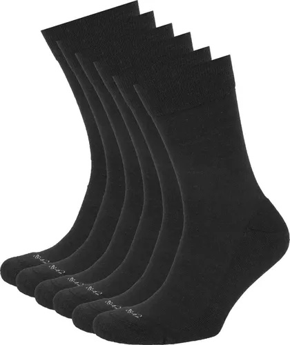 Suitable Merino Sokken Zwart 6-Pack - maat 39