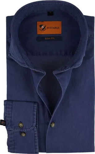 Suitable - Overhemd Denim 156-7 - 42 - Heren - Slim-fit