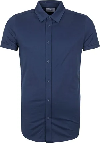 Suitable Prestige Earl Short Sleeve Hemd Donkerblauw