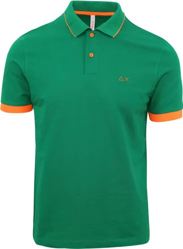 Sun68 - Poloshirt Small Stripe Groen - Modern-fit - Heren Poloshirt