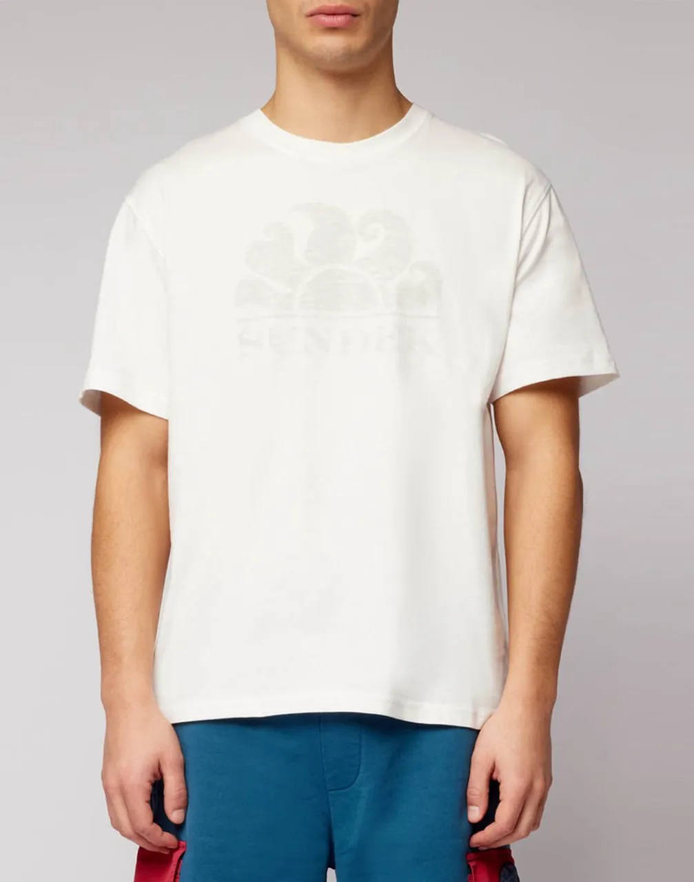 Sundek Heren T-Shirt Off White