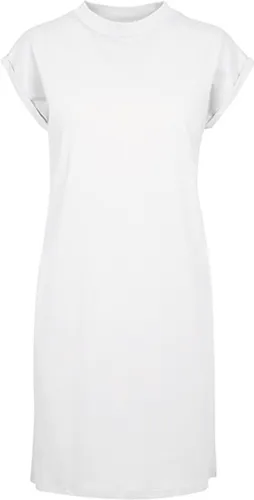 Super Oversized damesshirt 'Turtle Shoulder Dress' White - XXL