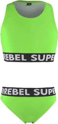 Super Rebel Tanktop meisjes bikini groen