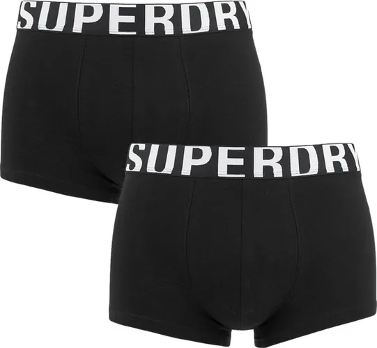 Superdry 2P boxer trunks dual logo zwart - XXL
