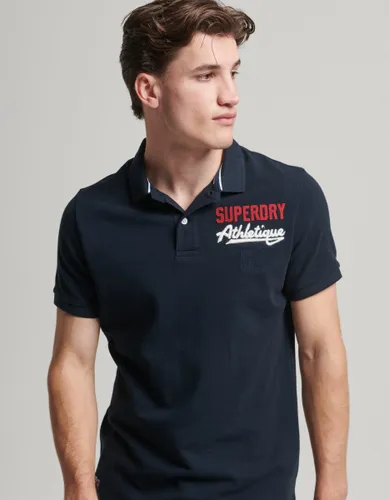 Superdry Applique Classic Fit Heren Polo - Blauw