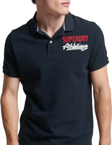 Superdry Applique Classic Fit Heren Polo - Blauw