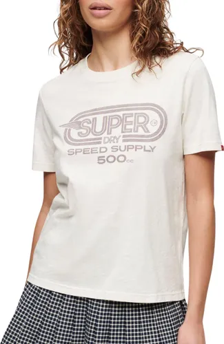 Superdry Archive Kiss Print T-shirt Vrouwen