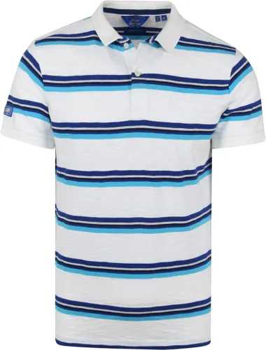 Superdry Classic Polo Strepen Wit