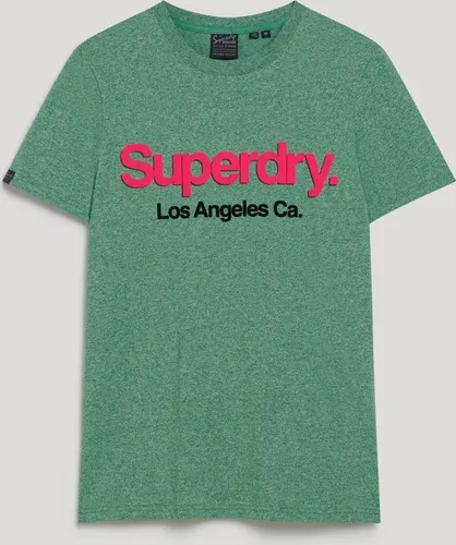 Superdry Core Logo Classic Washed Tee Bright Green Grit