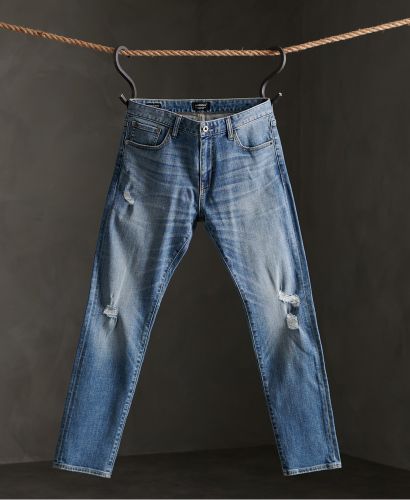 Superdry Jeans Slim Fit Blauw   
