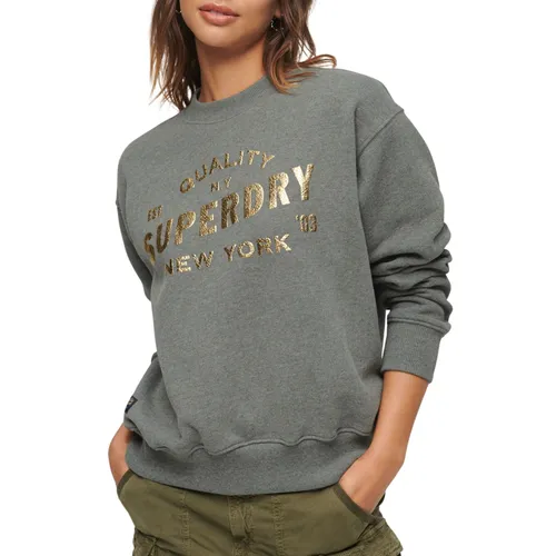 Superdry Luxe Metallic Logo Sweater Dames