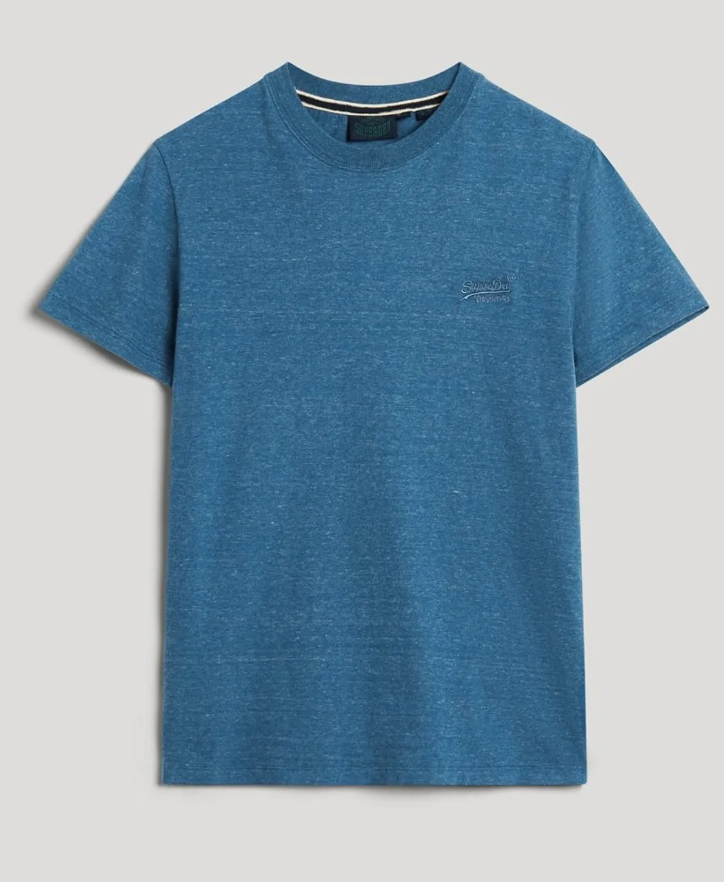Superdry Organic Cotton Essential Logo T-Shirt Alaskan Blue Marl  