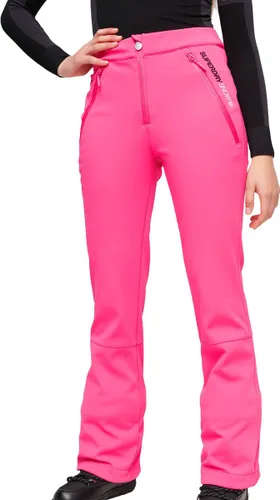 Superdry Ski Softshell Slim Trousers Dames Broek - Hyper Magenta Pink