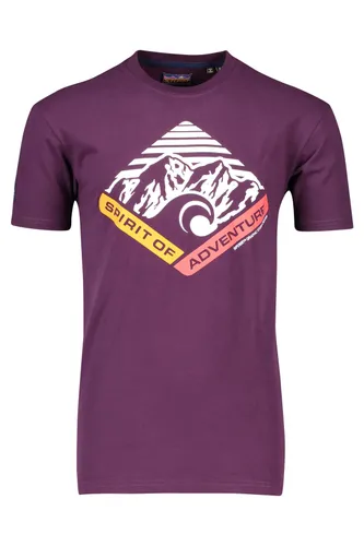 Superdry t-shirt paars met opdruk