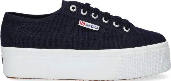 Superga 2790 Cotw Line Up And Down Lage sneakers - Dames - Blauw