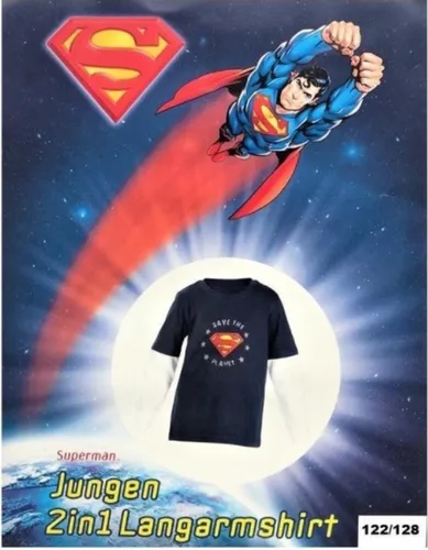 Superman shirt lange mouw - kinderen