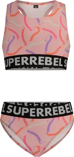 SuperRebel - Bikini Carmel - ao multi text pink