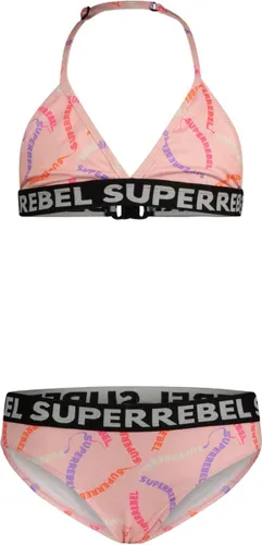 SuperRebel - Bikini Isla - ao multi text pink