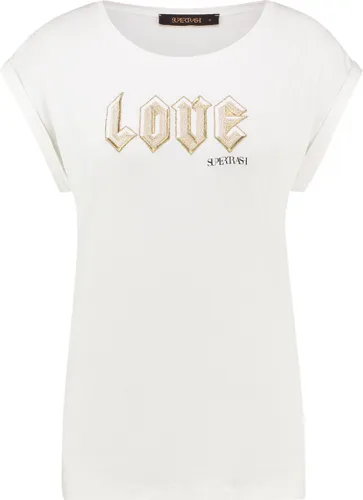 Supertrash - T-Shirt - T Shirt Dames - Love - Wit