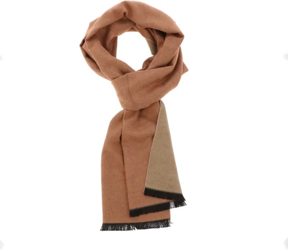 Superzachte smalle Bamboe sjaal - FanXing Caramel & Roest bruin - 30 x 200 cm - Dames en Heren cadeau - Gemakkelijk combineren - Zeer comfortabel - Ni