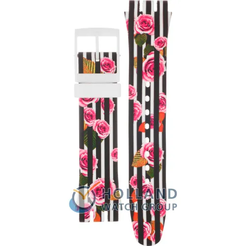 Swatch Plastic - NewGent SUO/SO29/SO32 ASUOW110 SUOW110 Rose Explosion band