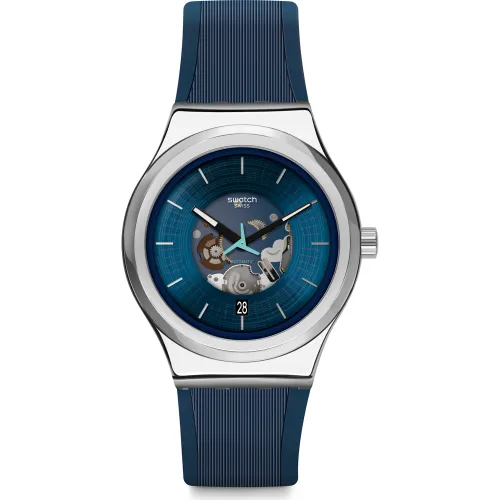Swatch Sistem 51 Irony YIS430 Bluerang Horloge