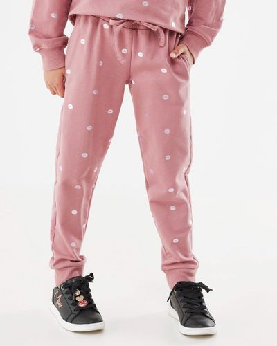 Sweat pants loose fit Old Pink
