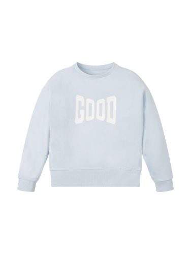 Sweatshirt  hemelsblauw / wit