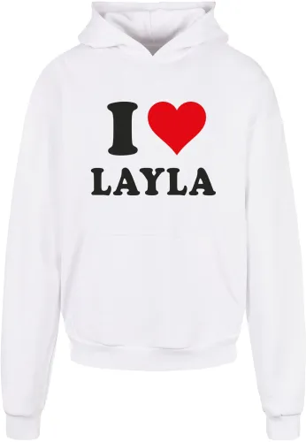Sweatshirt 'I Love Layla'