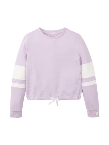 Sweatshirt  pastellila / wit