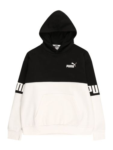 Sweatshirt 'Power'  zwart / wit