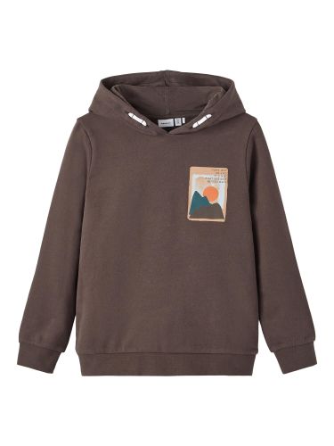 Sweatshirt 'Semil'  donkerbruin / gemengde kleuren