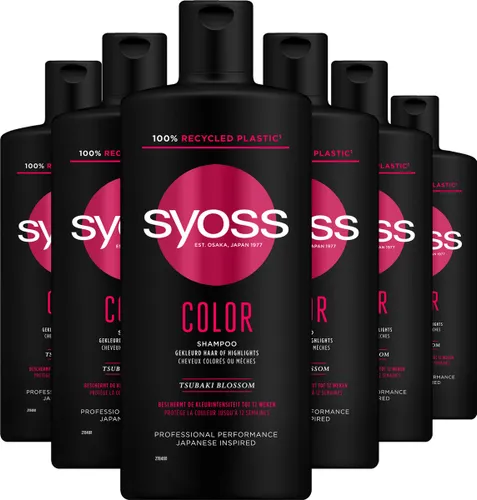 SYOSS Coloriste Shampoo 6x 440ml - Grootverpakking