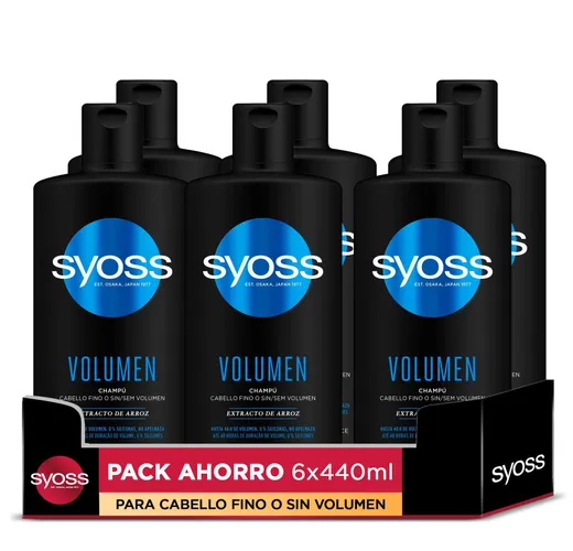 Syoss De shampoo voor fijn haar zonder volume - Volume - 6