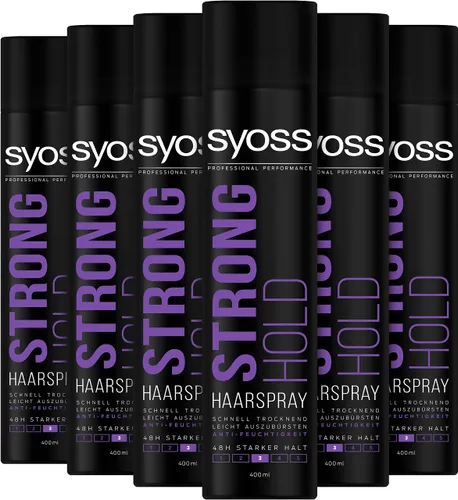 Syoss Strong Hold haarspray houdgraad 3 (6 x 400 ml)