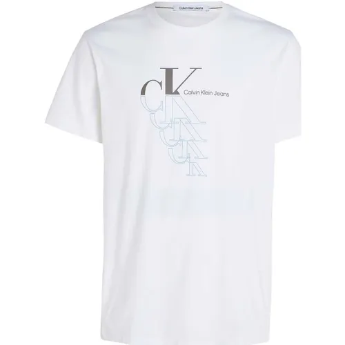 T-shirt Korte Mouw Ck Jeans Monogram Echo Graphi